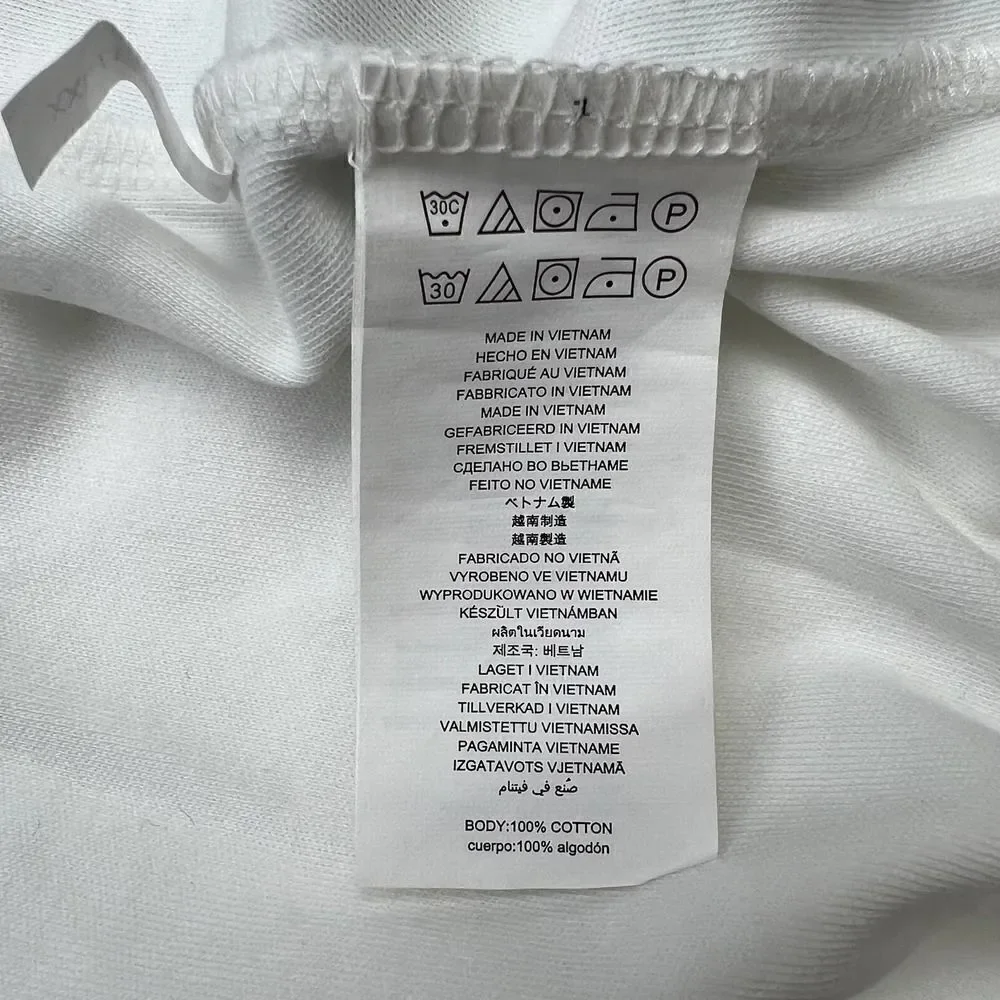 New Michael Kors Men US XXL White T-Shirt Classic Striped Short Sleeve Polo  - Picture 7 of 8